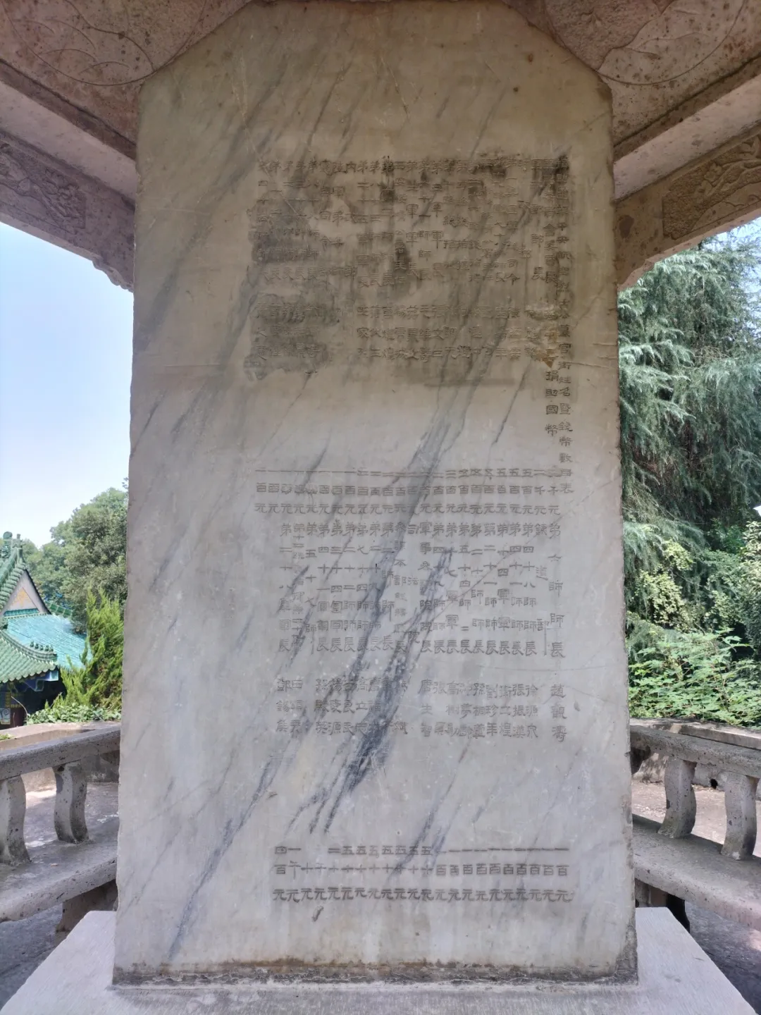 东侧功德碑 · 正面